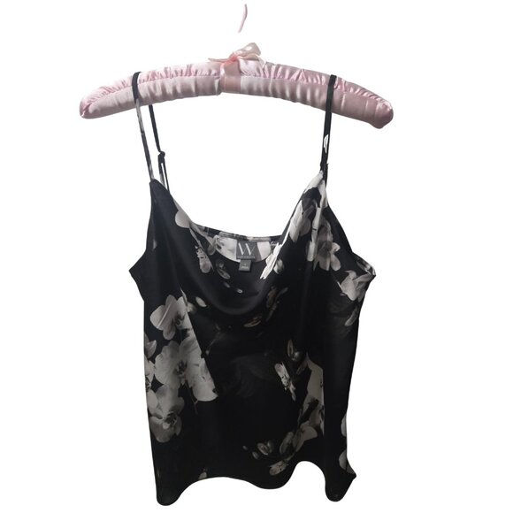 Worthington Tops - Worthington Silky Floral Spaghetti Strap Blouse, Size Large